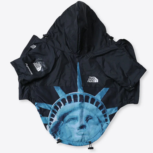 The Dog Fans - Statue of Liberty rainp"roof" coat