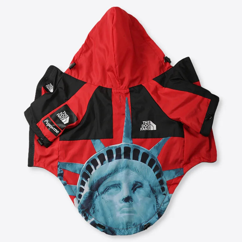 The Dog Fans - Statue of Liberty rainp"roof" coat