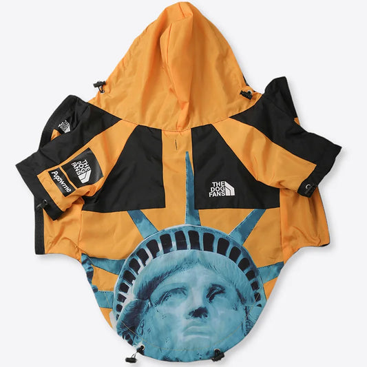 The Dog Fans - Statue of Liberty rainp"roof" coat