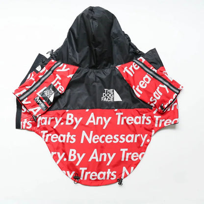 The Dog Fans - "By Any Treats" rainp"roof" coat Red